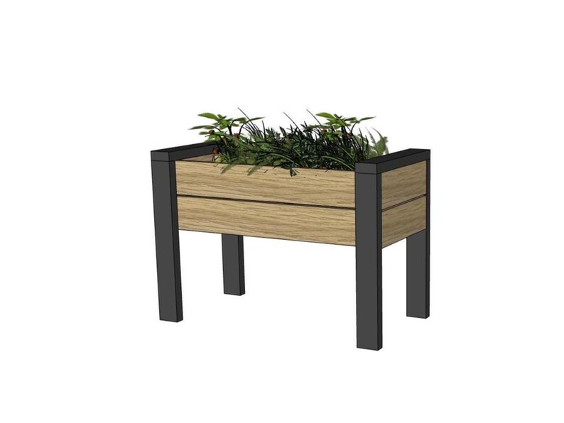 DIY Raised Garden Bed Plans 20x40x28 | Wooden Planter Box Plan ...
