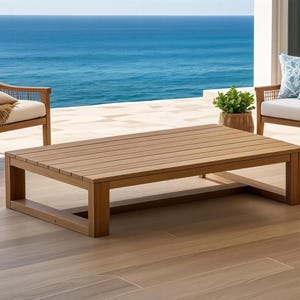 Patio Coffee Table DIY Plan – Modern Outdoor Woodworking PDF, Imperial & Metric