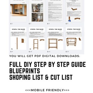 Step-by-step DIY plan for a minimalist built-in bunk bed for twin-size mattresses (38"x75" & 90x200 cm). Includes printable PDF woodworking instructions, cut list, and tools needed. Beginner-friendly digital file for modern furniture building.