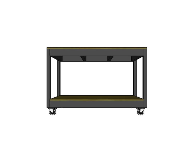 Easy DIY Workbench Plan: Mobile Woodworking Project for Workshop ...