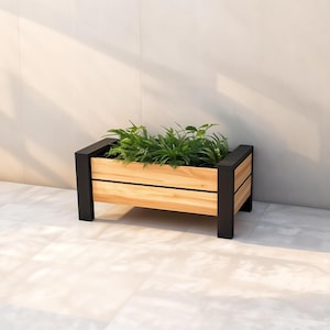 Zelfgemaakte verhoogde plantenbakken – perfect voor tuinen, terrassen en balkons houten plantenbakken | Houtbewerkingsplannen (digitale download)