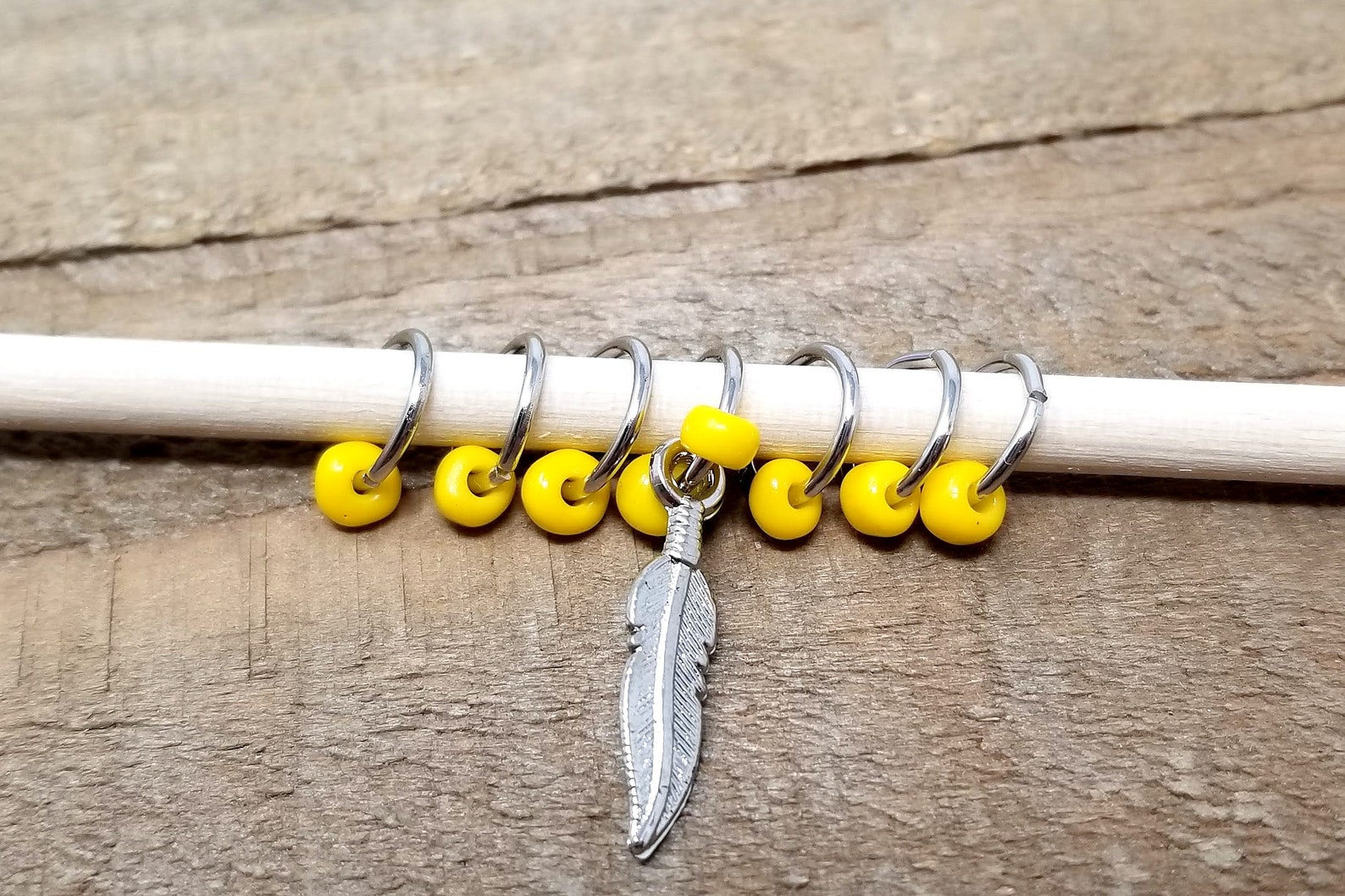 Yellow Beaded Hair Rings Loc Braid Rings Loc Sprinkles Etsy