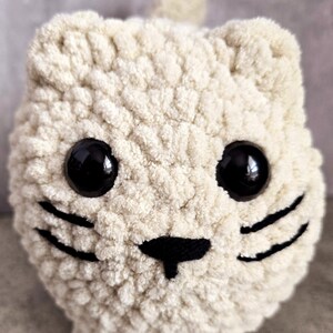 Chunky Cat Crochet Plushie, Emotional Support Plushie, Anxiety Stress