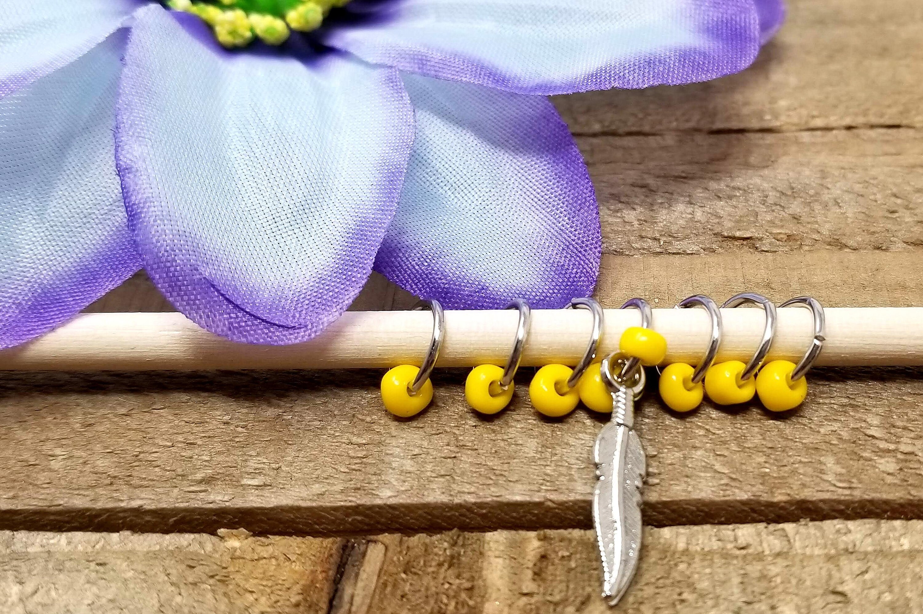 Yellow Beaded Hair Rings Loc Braid Rings Loc Sprinkles Etsy