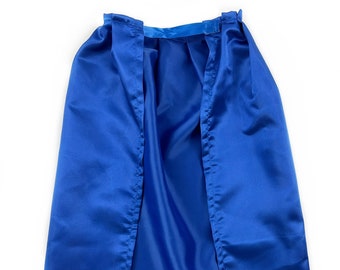 Blue Satin Cape for Kids – Dress-Up, Superhero, Royalty Costume, Personalized Cape, Halloween & Birthday Gift