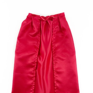 Red Satin Cape for Kids – Dress-Up, Superhero, Royalty Costume, Personalized Cape, Halloween & Birthday Gift