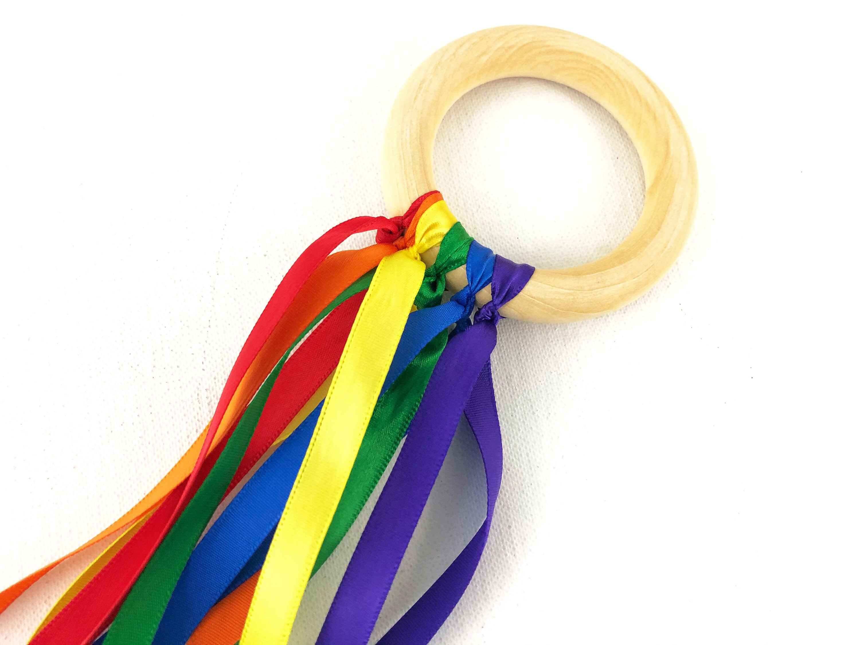 Children's Rainbow Ribbon Hand Kite Etsy