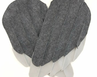 Large Child's Felt Bird Wings MANY COLORS AVAILABLE, bird costume, halloween, christmas gift, birthday present