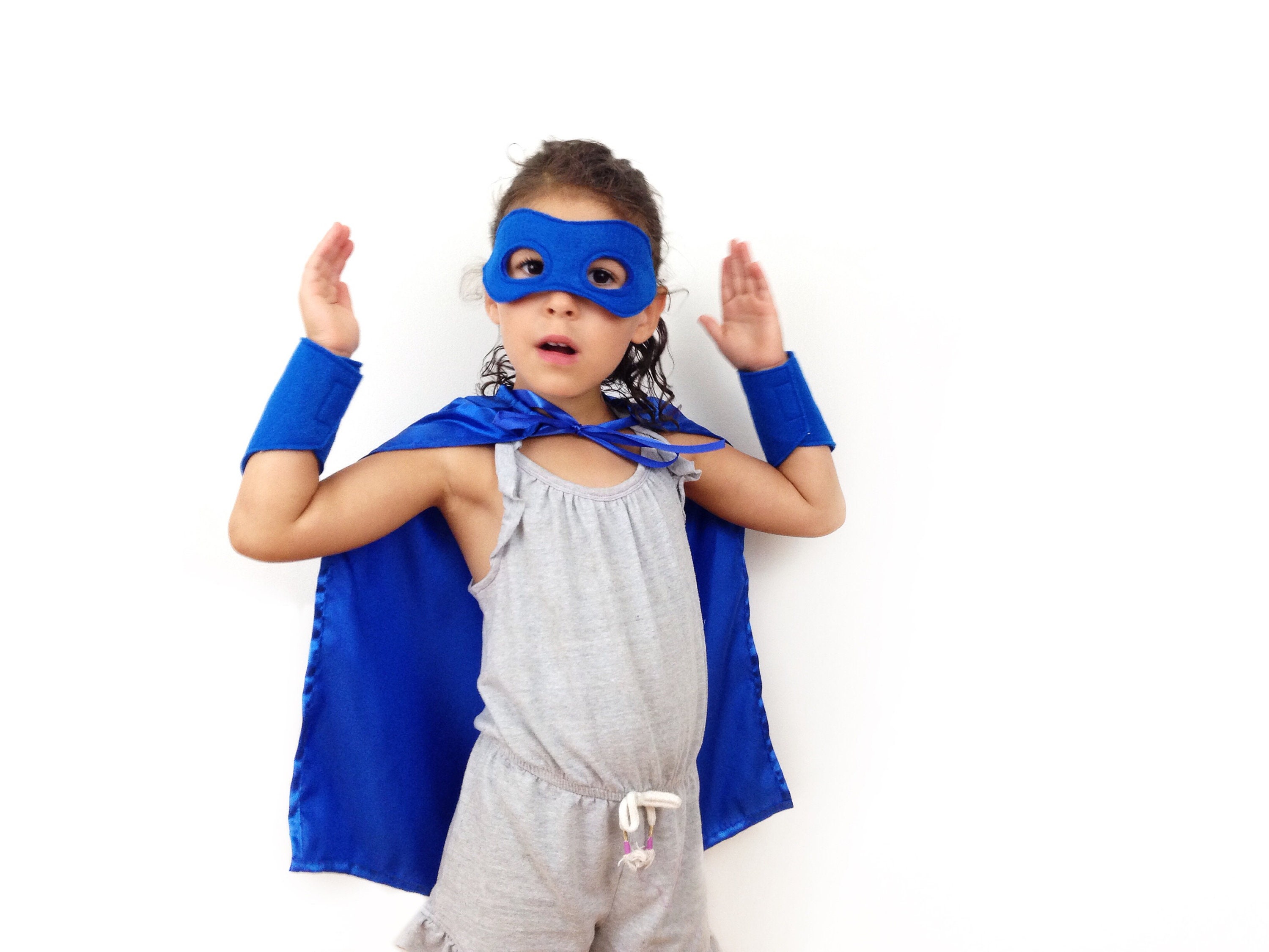 Child's Blue Superhero Costume Set Etsy