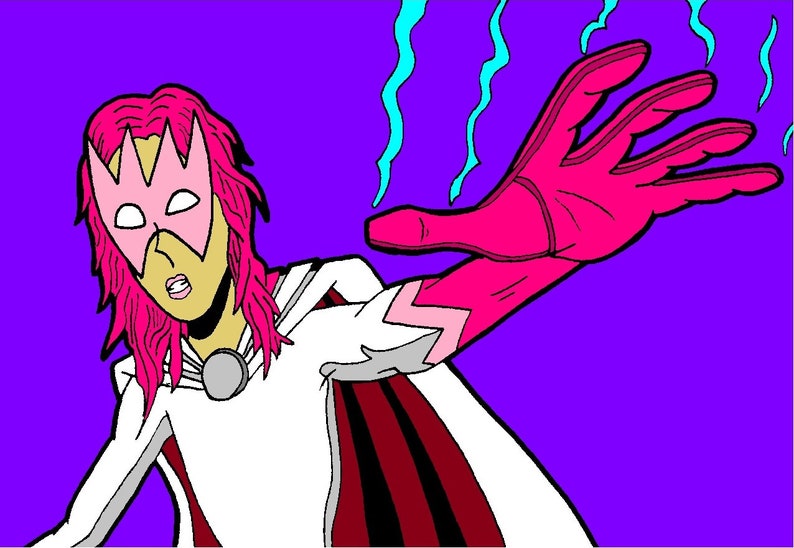 Caped Costumers Child/'s Pink Superhero Mask Ice Tween