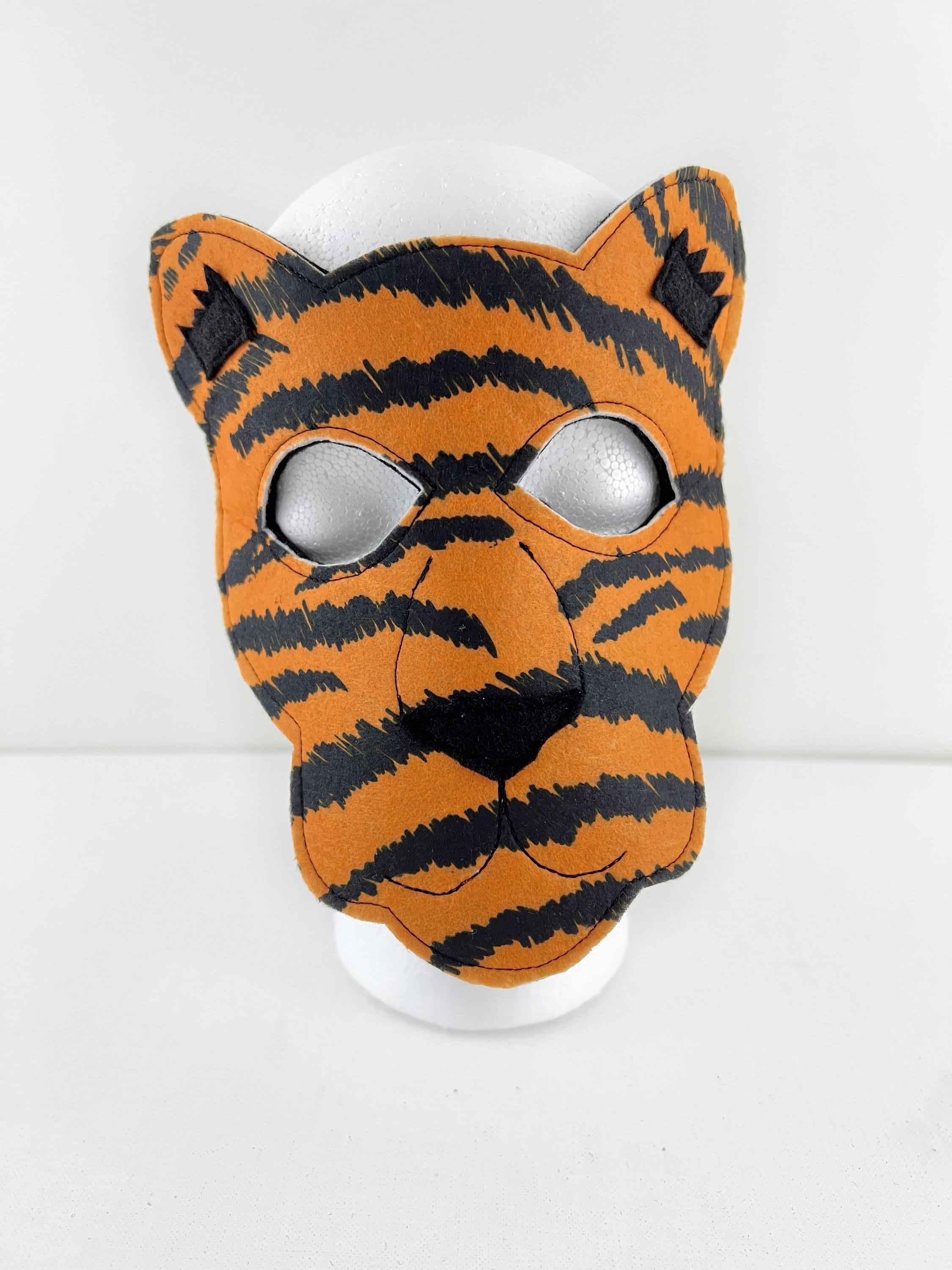 Handmade Felt Tiger Mask: Eco-friendly Kids Costume - Etsy