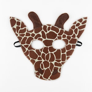 Felt Giraffe Mask: Eco-Friendly Kids Costume, Pretend Play