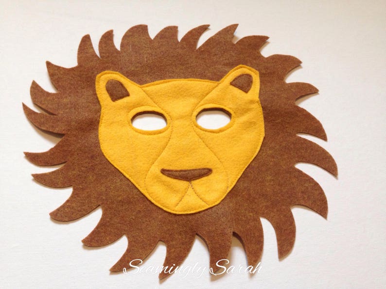 Child's Felt Lion Mask | Etsy