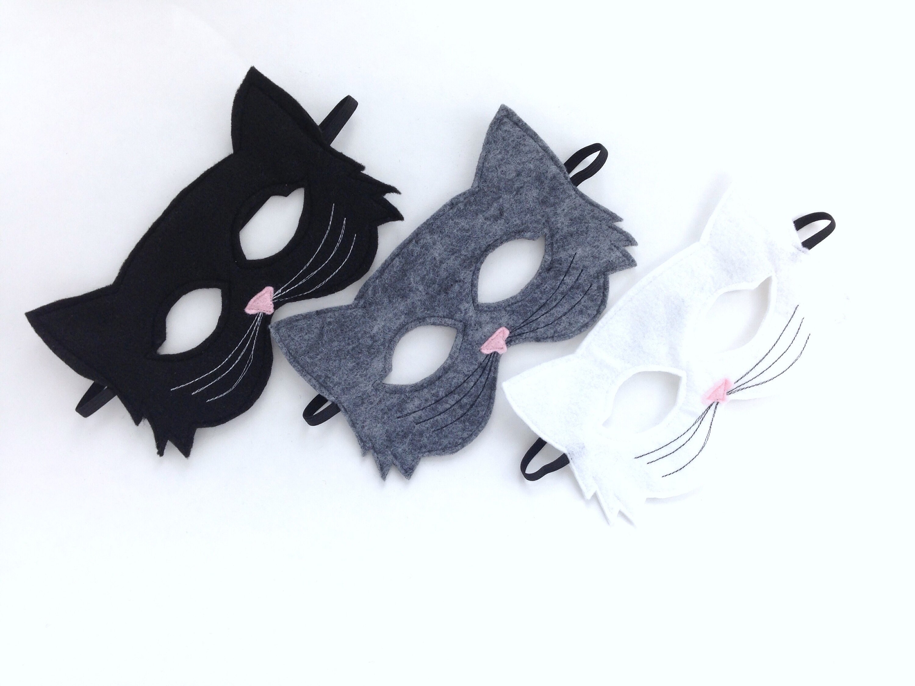Child's Felt Cat Mask THREE COLORS AVAILABLE Etsy UK