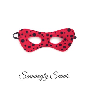 Felt Ladybug Mask for Kids – Handmade Eco-Friendly Bug Costume for Dress-Up, Halloween, or Birthday Party