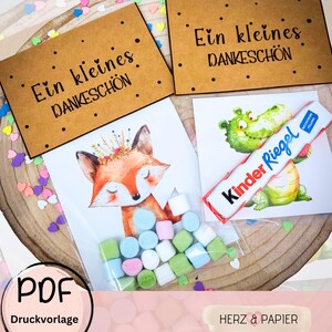 Plantilla para imprimir Gracias – Un pequeño agradecimiento – Plantilla para imprimir en PDF