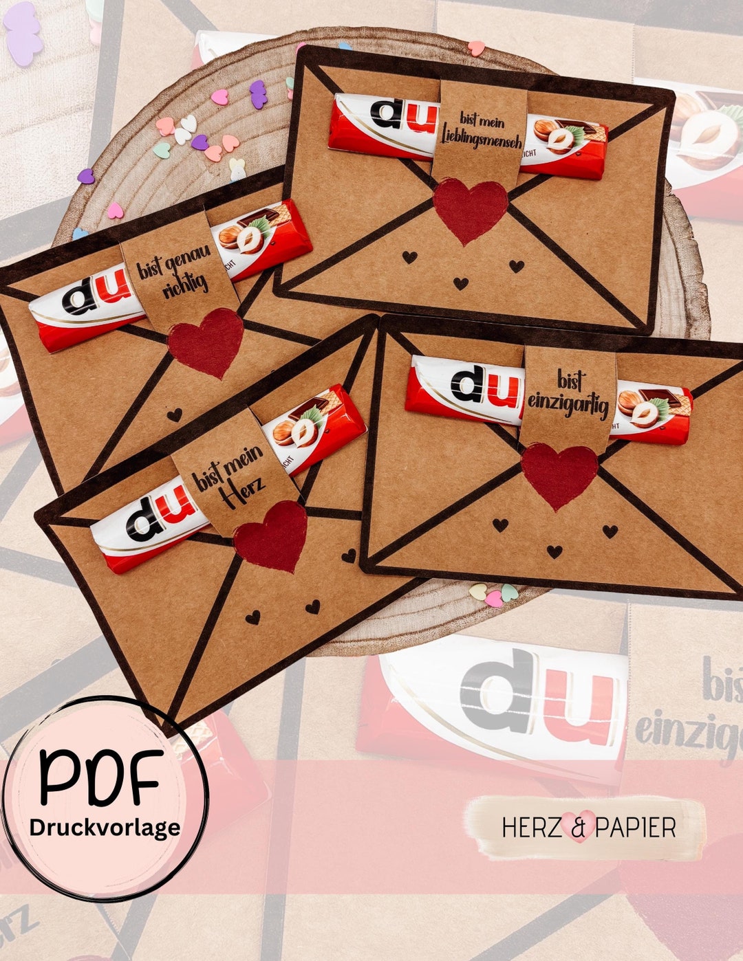 Duplo Banderole PDF & PNG – Chocolate Gift Packaging DIY | Loving ...