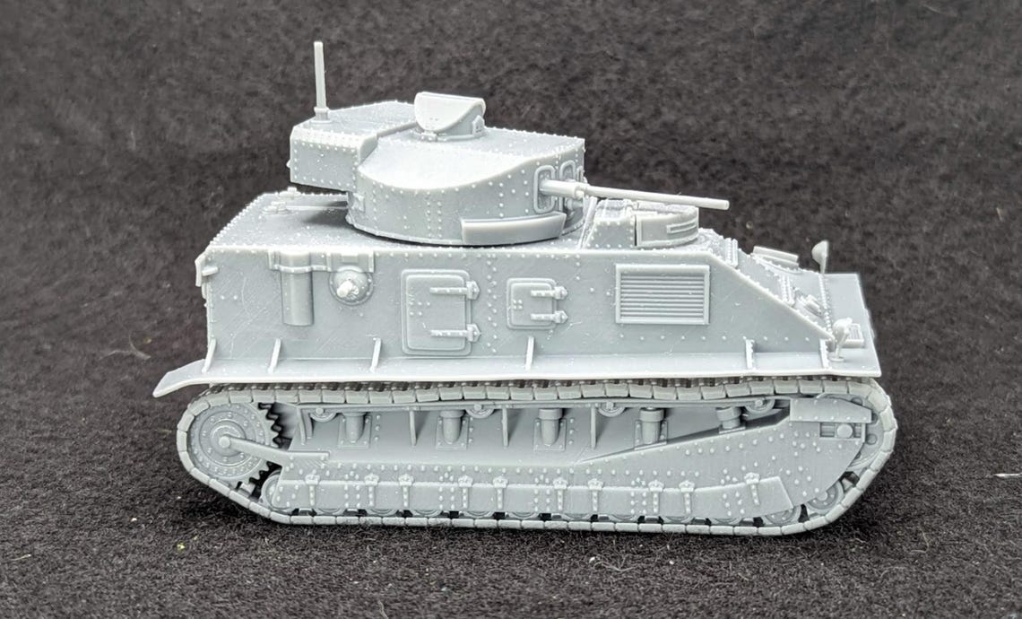 28mm World War 2 Resin Printed- Vickers Medium Tank Mk.ii (UK, 1925 ...