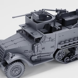 28 mm 2.Weltkrieg-Resin Gedruckt M9A1 Halbkettenfahrzeug (US, Lend-lease, WW2)