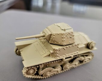 Tanque ligero italiano L6 de 28 mm, tanqueta con impresión de resina, Segunda Guerra Mundial, 28 mm