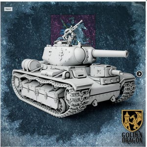 Resin Printed Post-Modern Warfare -Russian Empire - T-30 "St. Dmitry" Battle Tank