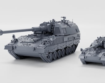 28 mm World War 2- Resin Printed PH2000 (Panzerhaubitze 2000) (Duitsland, moderne tijd)
