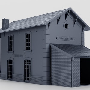 Bernieres Train Station (28mm) - undamaged+damaged (Juno beach, Normandy, D-Day, WW2)