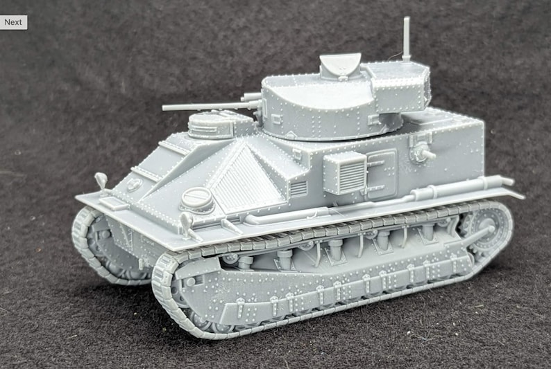 28mm World War 2 Resin Printed- Vickers Medium Tank Mk.ii (UK, 1925 ...