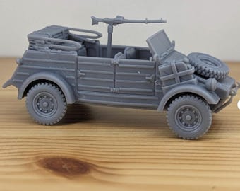 28mm World War 2-Resin Printed VW Kubelwagen (Bucket car) (Germany, WW2)