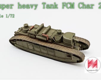 WWII French Char 2C Tank Various Scales Historical Wargaming (US
