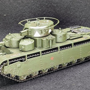 28 mm 2.Weltkrieg-Resin Bedruckter schwerer Panzer T-35A (USSR, WW2)