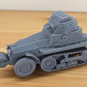 28 mm Weltkrieg 2 Harz gedruckte Halbspur Schneider AMC P16 (Frankreich, WW2)
