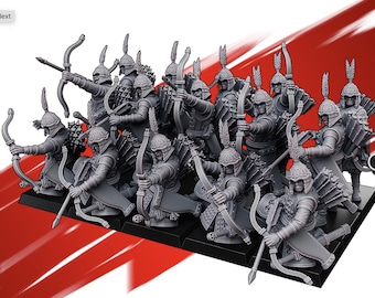 Ancient Chinese Cathay Jade Warriors Musket Unit (10 Models