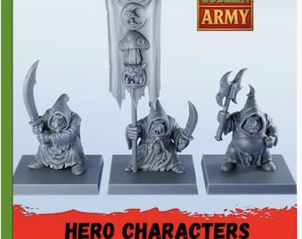 Fantasy World Goblin Army- Goblin Characters -6 Pack