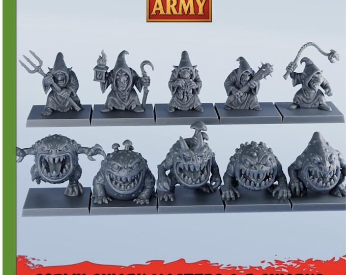 Featured listing image: Fantasy World Goblin Army- Goblins Gniark Pack of 20