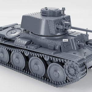 28 mm World War 2 Resin Printed-Panzer 38(t) Ausf.A (Deutschland, WW2)