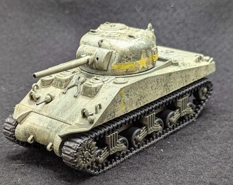 Char US Sherman 105 Mm Howitzer 28mm - Figurine Bolt Action WWII Peinte - Neuf Espagne