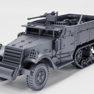 28 mm 28 mm World War 2-Resin Printed M4 Half-track - Mörser Träger (US, WW2)