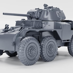 28 mm, żywica drukowana na modelu T18E2 Boarhound z czasów II wojny światowej (USA, II wojna światowa)