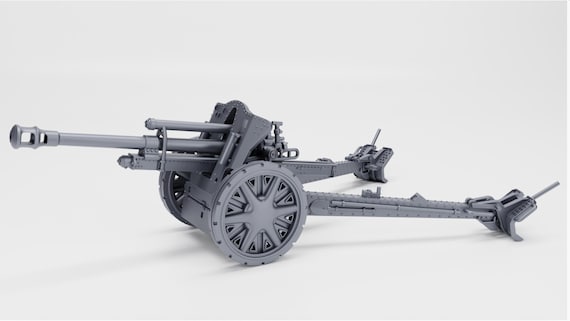 28mm World War 2-resin Printed Lefh18 10.5cm Light Howitzer