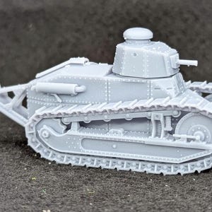 Tanque leve M1917 impresso em resina da Segunda Guerra Mundial, 28 mm (EUA, 1918, entre guerras)