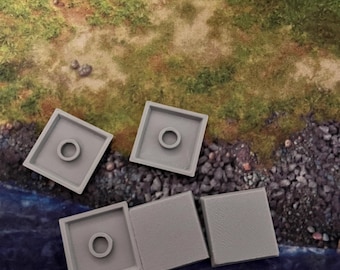 Old World Bases with Magnet Holes Various Sizing