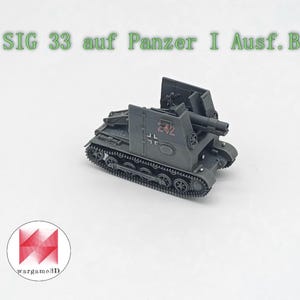 28mm World War 2-Resin Printed 15 cm sIG 33 auf Panzer I Ausf.B (Sd.Kfz.101) - Sturmpanzer I Bison (Germany, WW2)