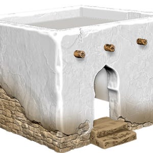 World War 2-28mm scale North Africa Building 4 for North Africa Table