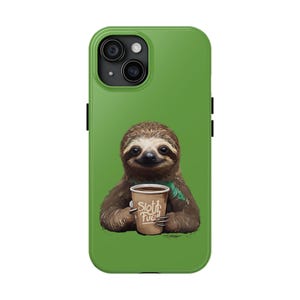 Sloth-Inspired Tough Phone Case, Cute Phone Case, Gift for Animal Lovers, Unique Phone Accessory, Sloth Fuel Design