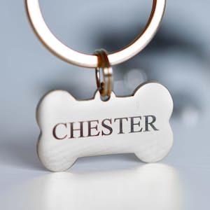 Custom Engraved Pet ID Tag: Stainless Steel, Double Sided