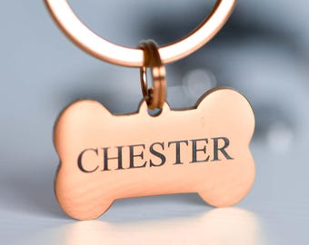 Custom Engraved Pet ID Tag: Stainless Steel Dog & Cat Name Tag