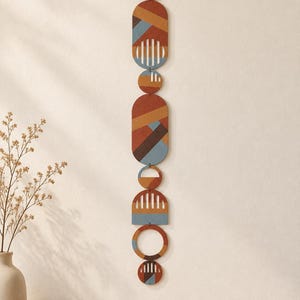 Geometryczna sztuka ścienna, nowoczesny minimalistyczny wystrój