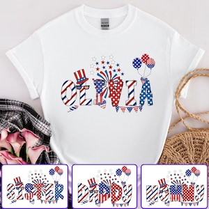 Personalized 4th Of July Shirts, Family Shirt, Celebration Shirt, USA Shirt, Patriotic Family Tees, Custom Name Shirt