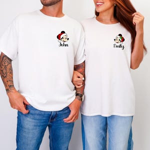 Conjunto de pijamas navideños familiares a juego, camisetas con nombre personalizado, pijamas navideños a cuadros rojos para niños y bebés. Conjunto navideño familiar.